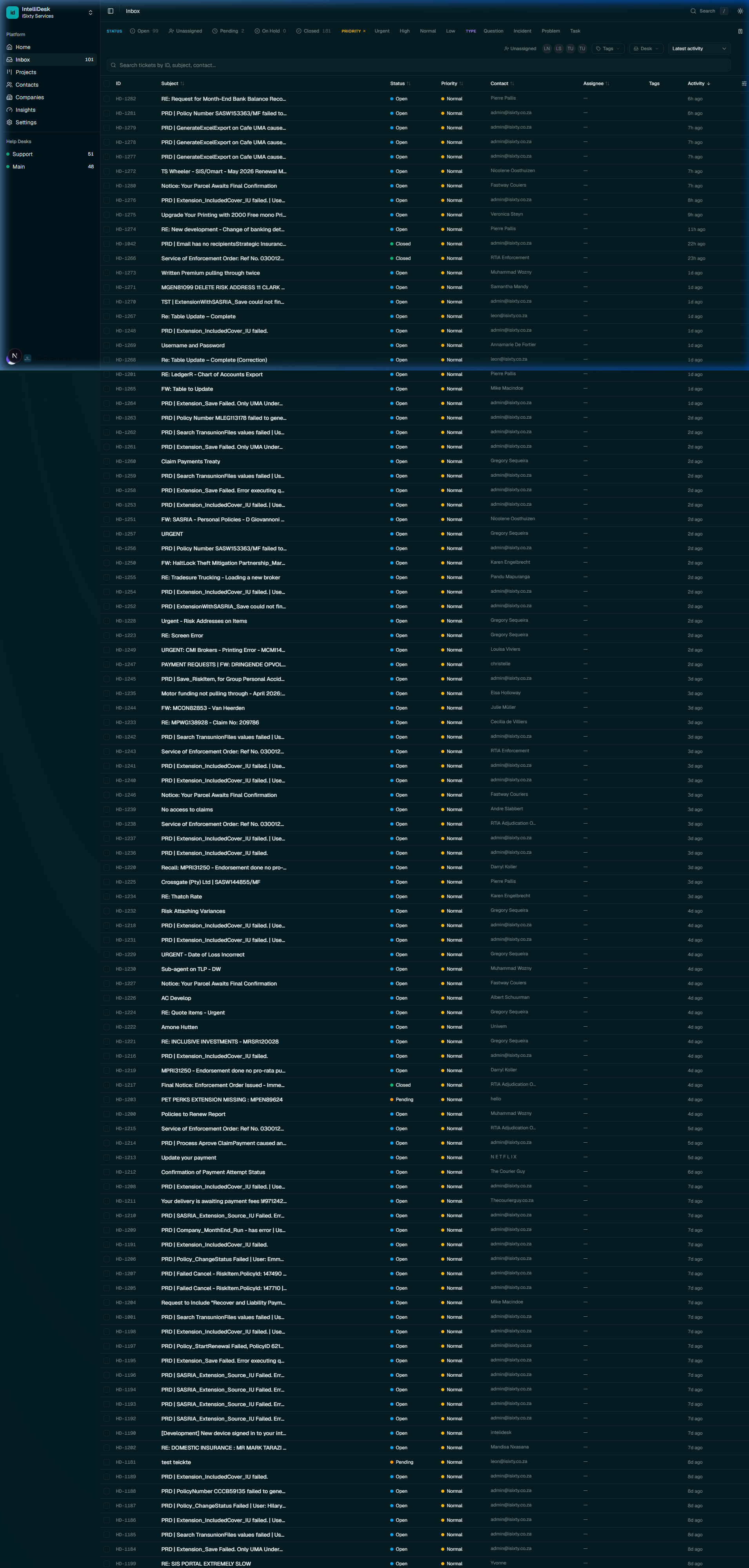 Smart Inbox Interface